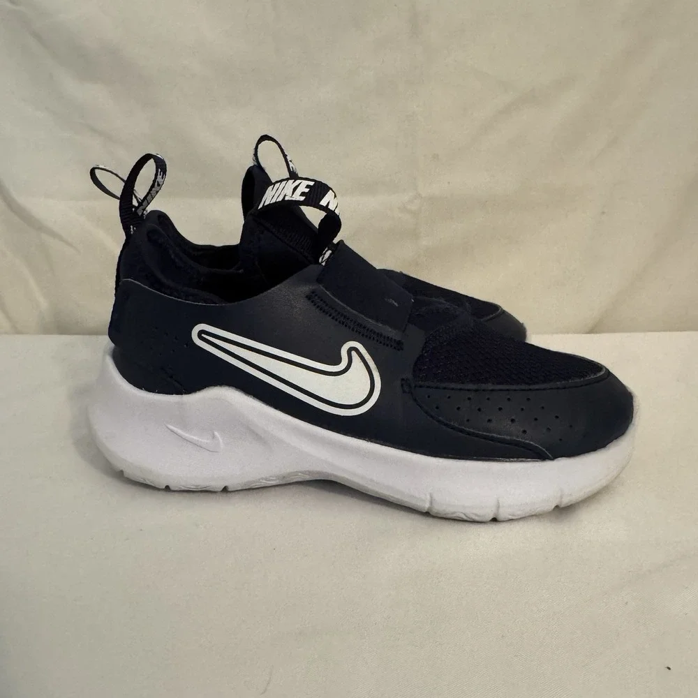 Nike Flex Runner 3 Navy Blue Sneakers No Tie Size 12C